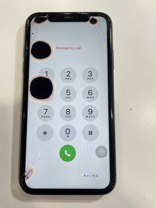 iPhone11 アイホン　アイフォーン　画面　割れ　液漏れ　修理　交換　北九州　小倉