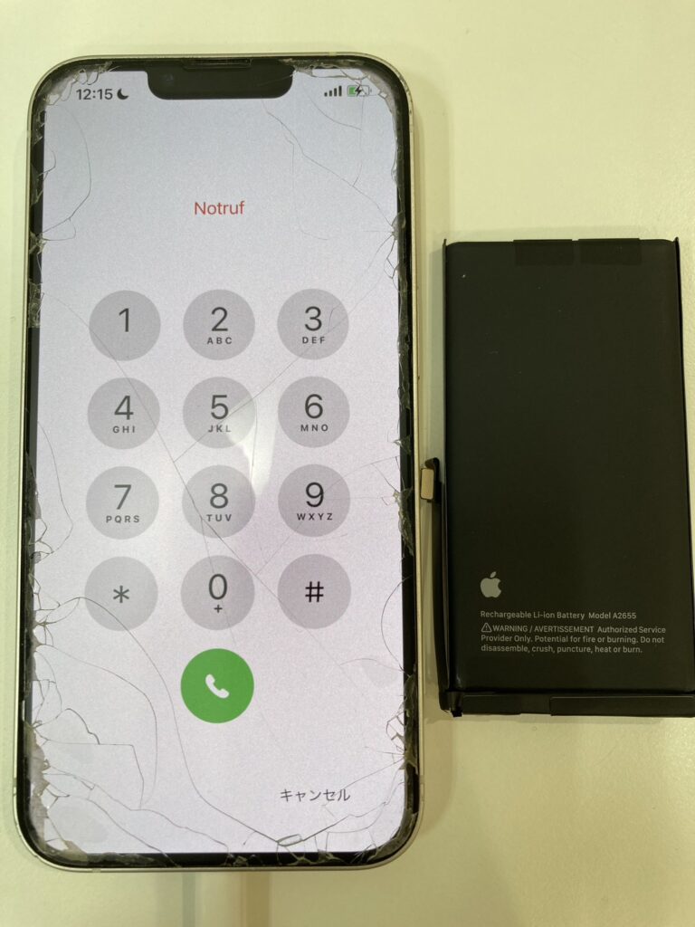 バッテリー交換をして起動ができるようになったiPhone13